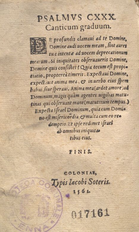 C.34.2.2 – TABULAE IN GRAMMATICAM. AUTORE EBREO NICOLAO CLENARDO. 1561